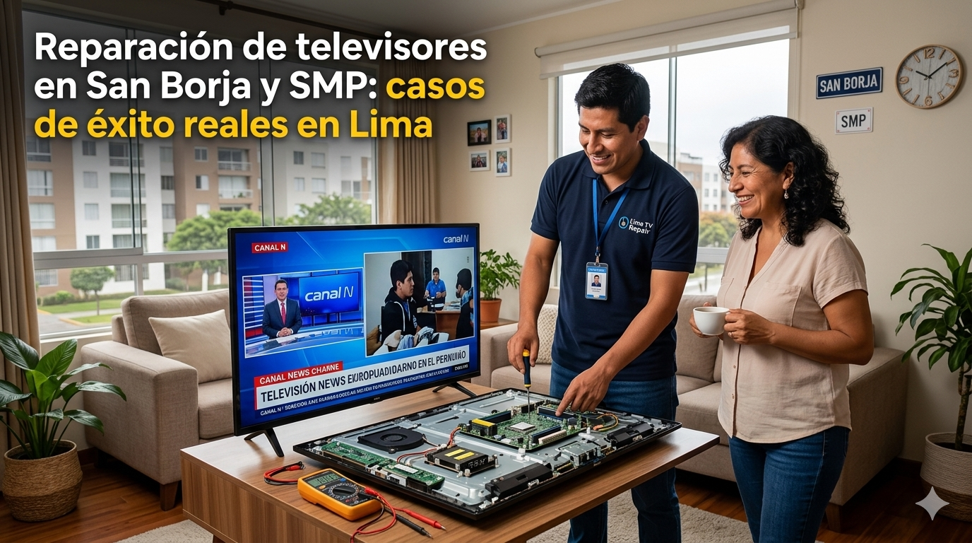 Servicio tecnico de reparacion de televisores en san borja y smp