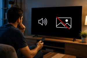 Televisor con sonido pero sin imagen