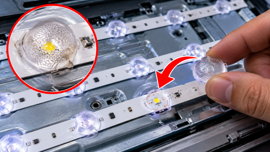 Reparación de lentes led de tv