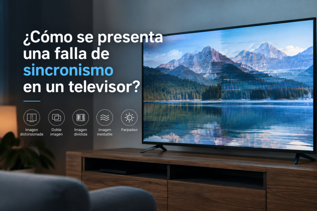 Como se presenta una falla de sincronismo
