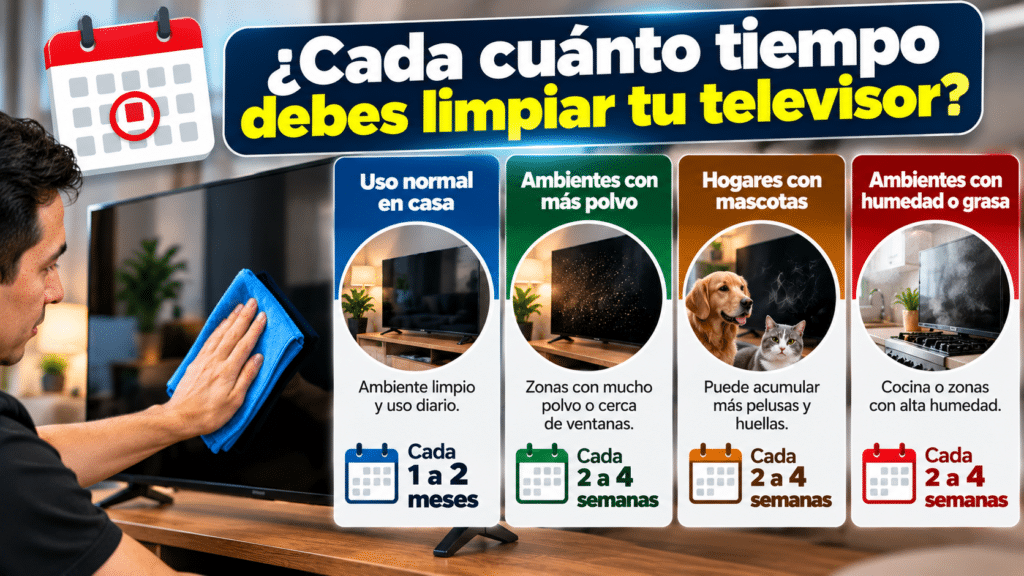 Guía para limpiar tu televisor